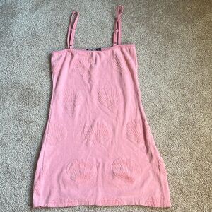 Nasty Gal bubblegum Pink Seashell Mini Dress  Size 6